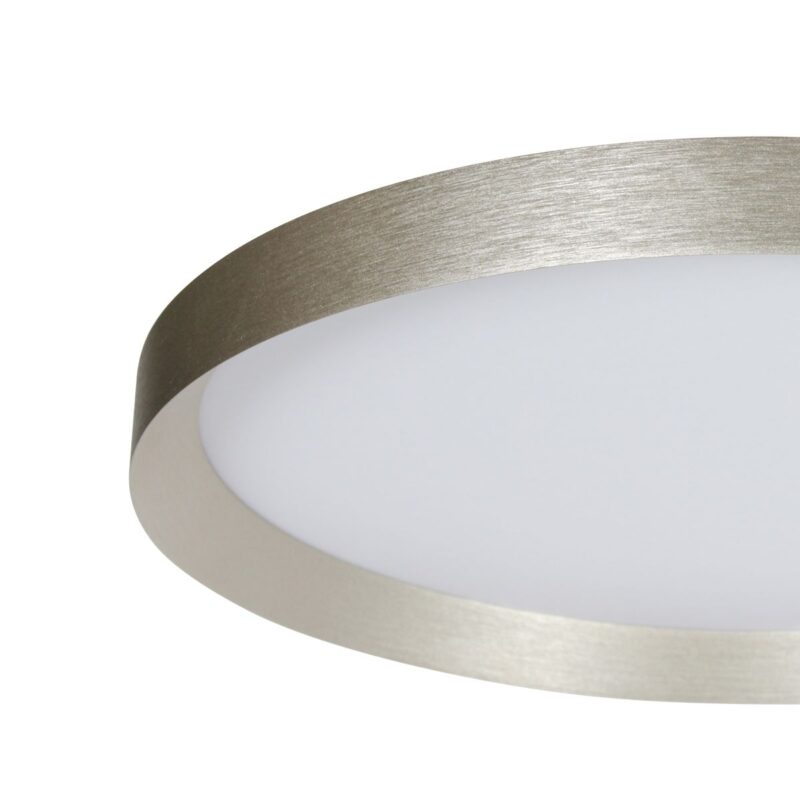 Staalkleurige plafondlamp Flady 3685ST Ø40cm - Afbeelding 5