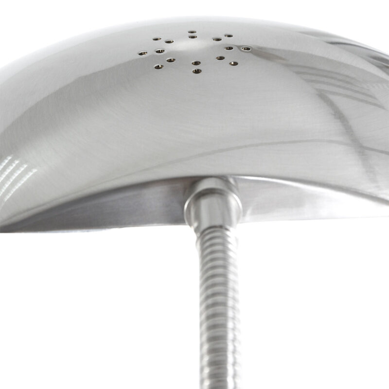 Staalkleurige tafellamp Eloi 1315ST met draai dimmer - Afbeelding 6