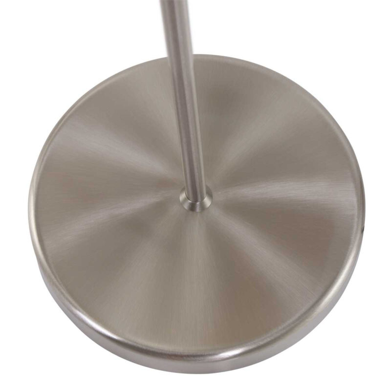 Staalkleurige vloerlamp Bella 3407ST zonder kap, met trekschakelaar - Afbeelding 4