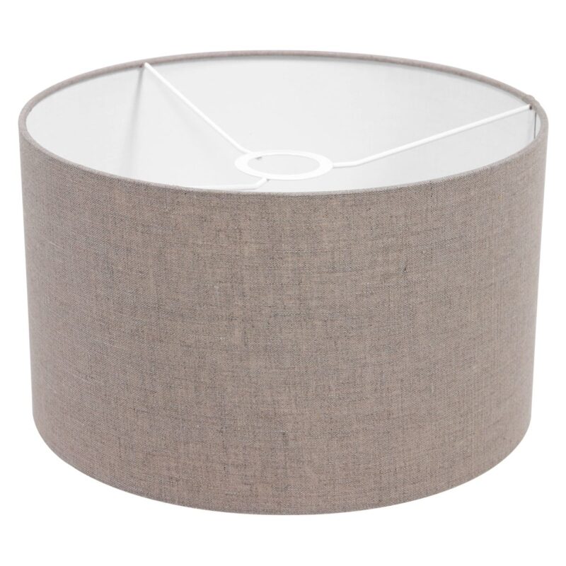 Staalkleurige vloerlamp Bella 3879ST met grijze velours kap - Afbeelding 5