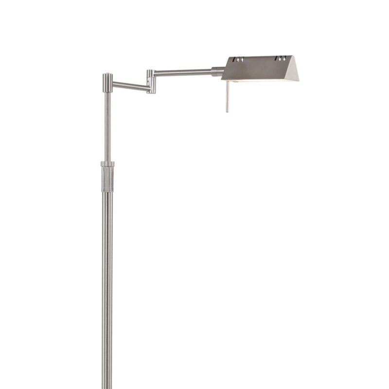 Staalkleurige vloerlamp Karl 5895ST met dimmer en in hoogte verstelbaar - Afbeelding 16