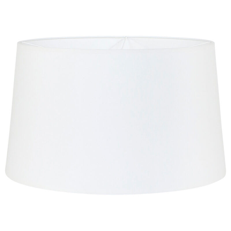 Staalkleurige vloerlamp Prestige Chic 9718ST met wit taps toelopende linnen kap - Afbeelding 6