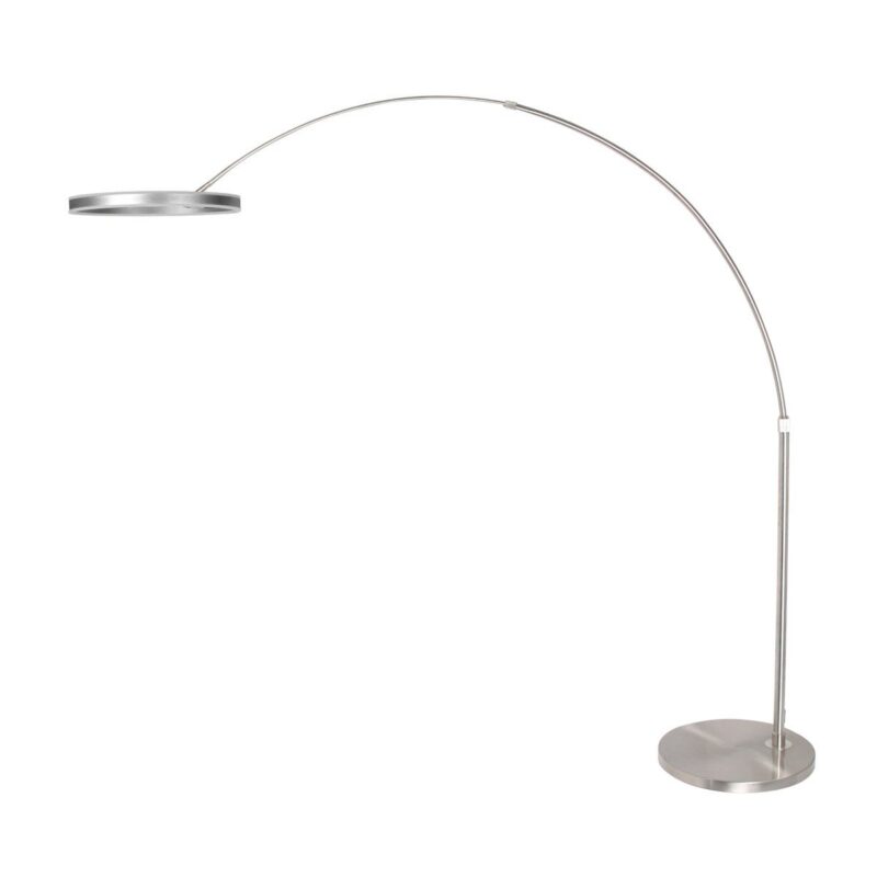 Staalkleurige vloerlamp / booglamp Ringlux 4130ST 4000 Lumen - Afbeelding 8