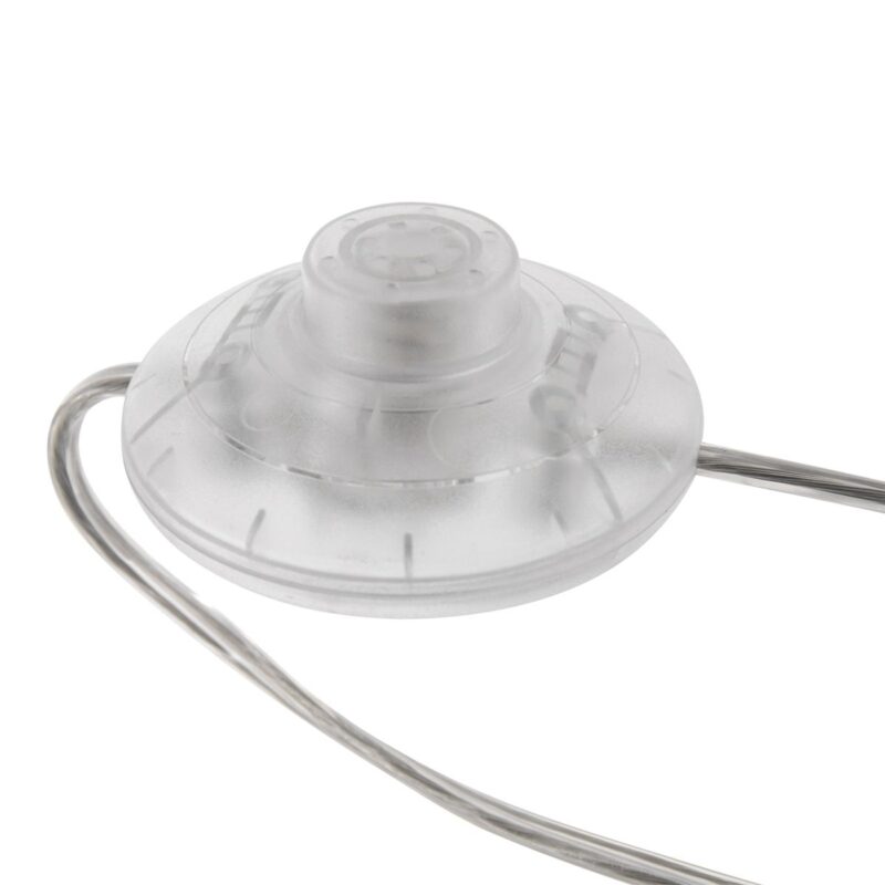 Staalkleurige vloerlamp / booglamp Sparkled Light 3963ST inclusief zwarte kap met goudkleurige binnenkant. - Afbeelding 11