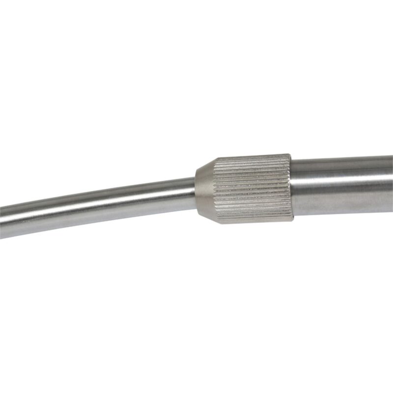 Staalkleurige vloerlamp booglamp Sparkled Light 9879ST met grijs kunststof bol kap - Afbeelding 17