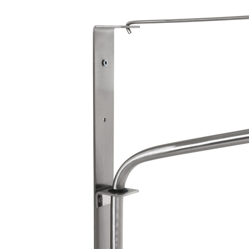 Staalkleurige wandlamp Elegant Classy 2574ST zonder kap met E27 fitting - Afbeelding 5