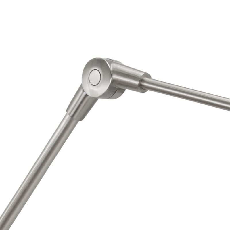 Staalkleurige wandlamp Prestige Chic 3985ST met zwart linnen kap - Afbeelding 15