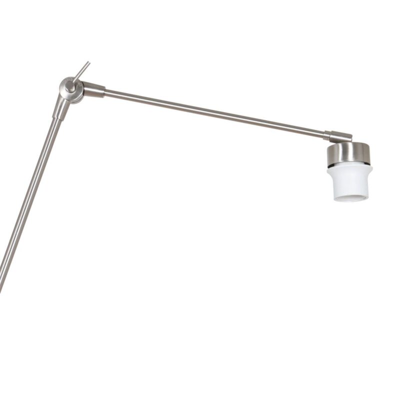Staalkleurige wandlamp Prestige Chic 7396ST zonder kap - Afbeelding 14