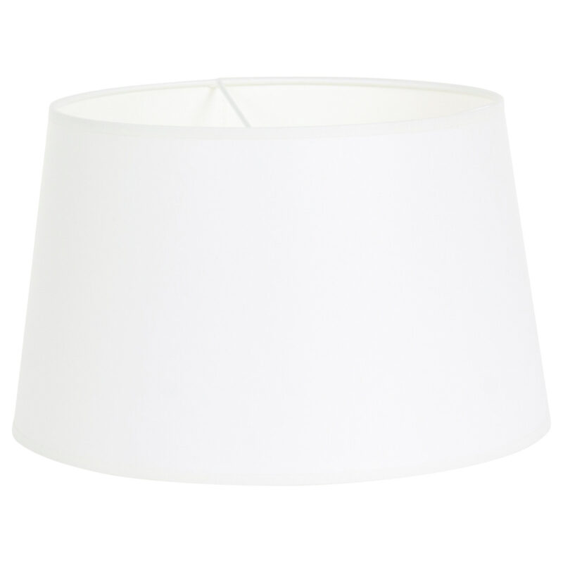 Staalkleurige wandlamp Prestige Chic 9722ST met wit fijn linnen kap - Afbeelding 5