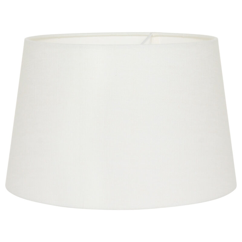 Staalkleurige wandlamp Prestige Chic 9723ST met wit grof linnen kap - Afbeelding 5