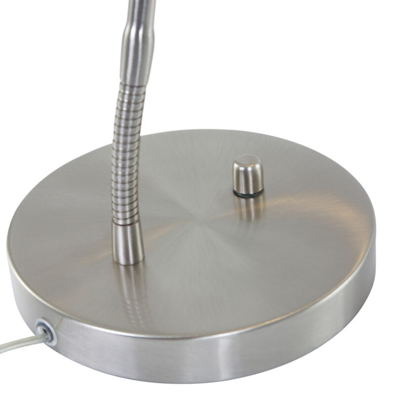 Stalen tafellamp Biron 1 lichts 7502ST met draai dimmer 2700 Kelvin - Afbeelding 10