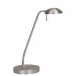 Stalen bureaulamp met verstelbare schakel voor moderne en functionele verlichting. Perfect voor kantoor of studeerkamer, combineert stijl met praktische leesfunctie.