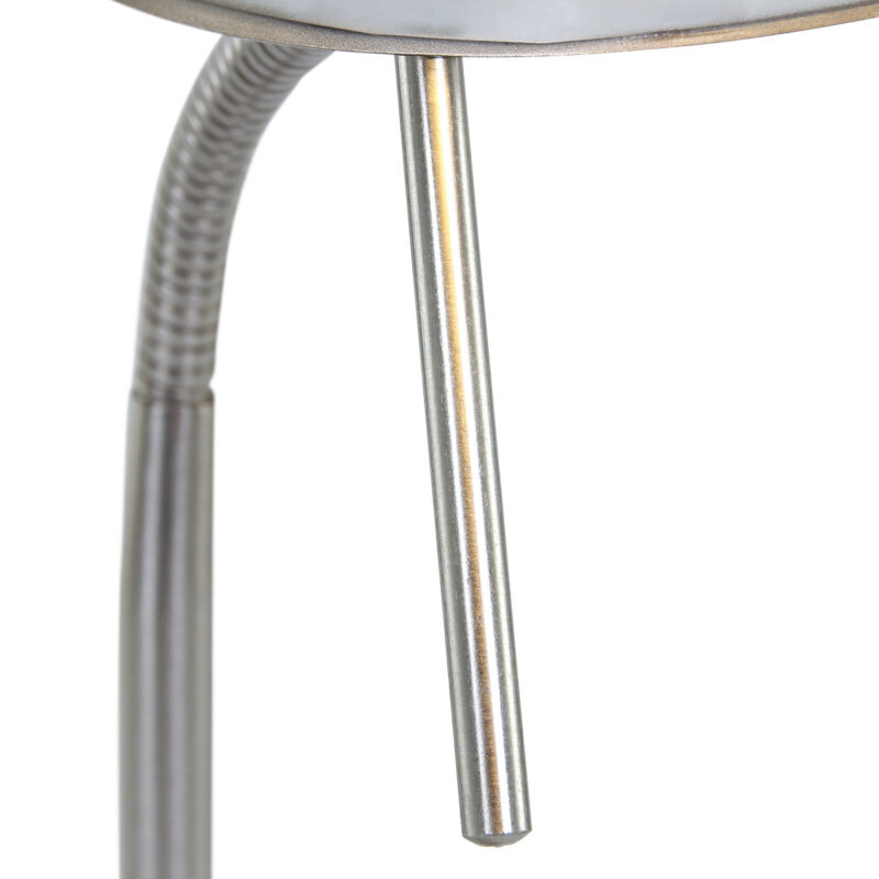 Stalen tafellamp Biron 1 lichts 7502ST met draai dimmer 2700 Kelvin - Afbeelding 4