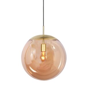Stijlvolle hanglamp Bollique 4186ME Glazen Bol 40cm