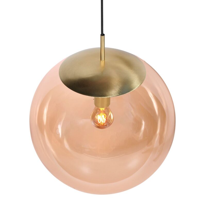 Stijlvolle hanglamp Bollique 4186ME Glazen Bol 40cm - Afbeelding 4