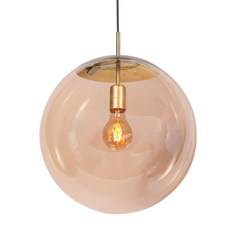 Stijlvolle hanglamp Bollique 4186ME Glazen Bol 40cm - Afbeelding 5