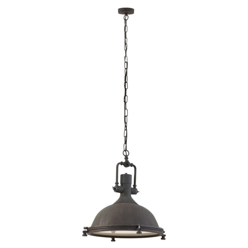 Stoere bruine hanglamp Eliga 7636B met E27 fitting - Afbeelding 2