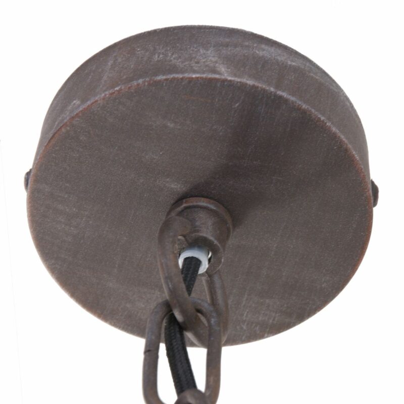 Stoere bruine hanglamp Eliga 7636B met E27 fitting - Afbeelding 12