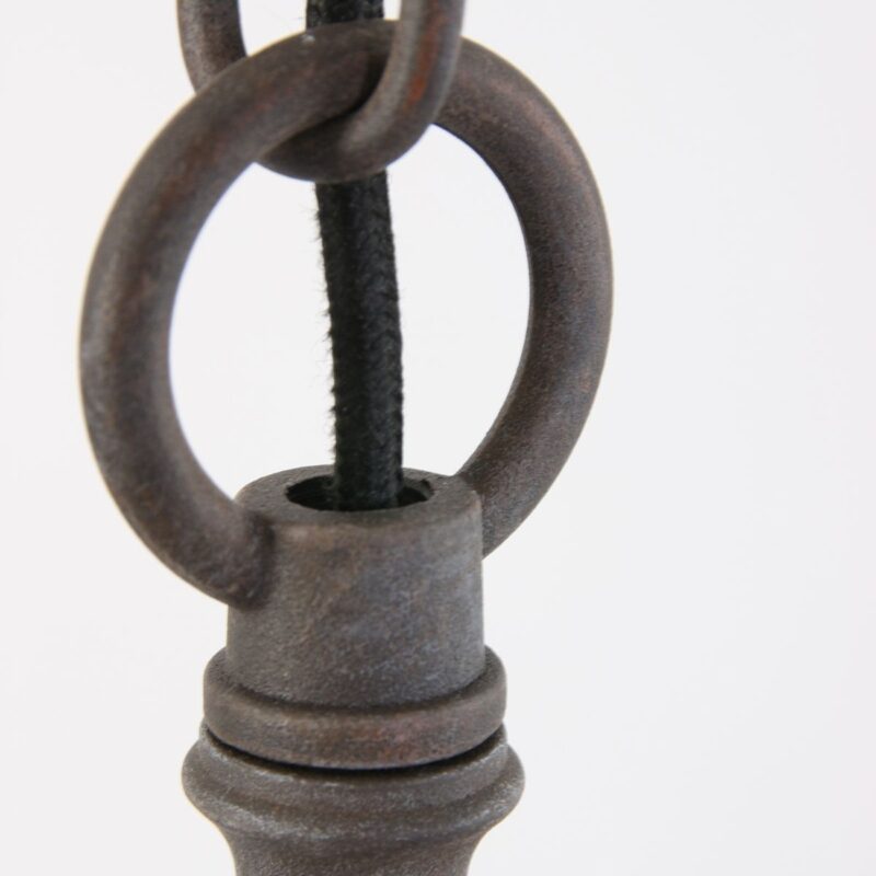 Stoere bruine hanglamp Eliga 7636B met E27 fitting - Afbeelding 13