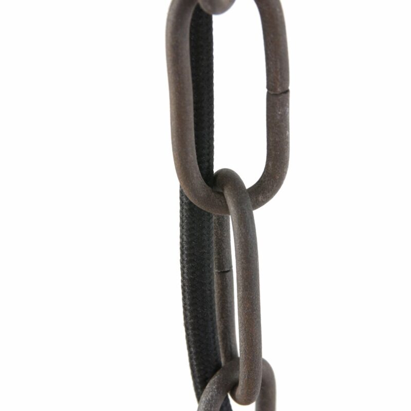 Stoere bruine hanglamp Eliga 7636B met E27 fitting - Afbeelding 15