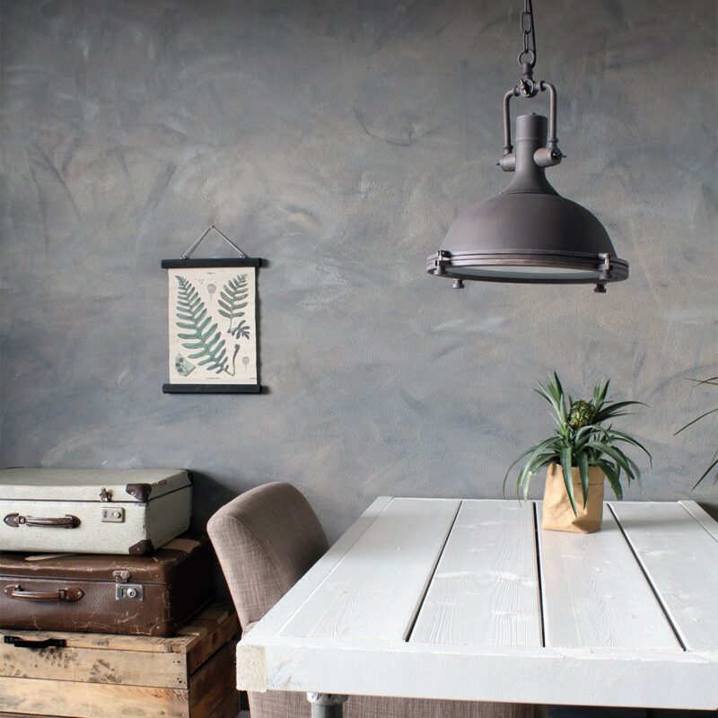 Stoere bruine hanglamp Eliga 7636B met E27 fitting - Afbeelding 4