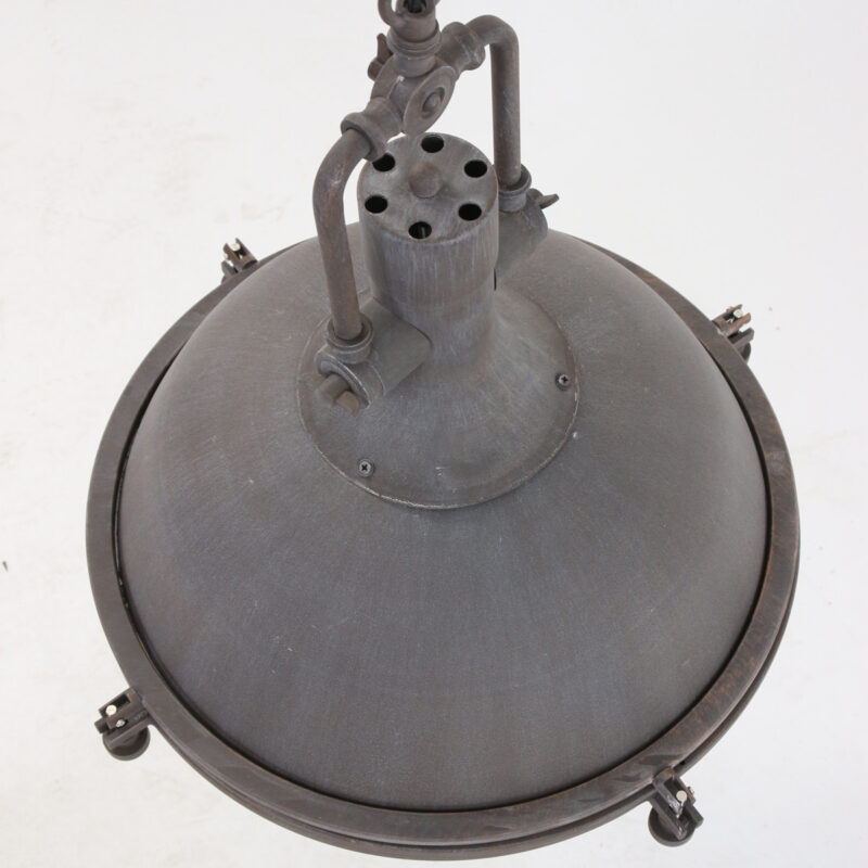 Stoere bruine hanglamp Eliga 7636B met E27 fitting - Afbeelding 7