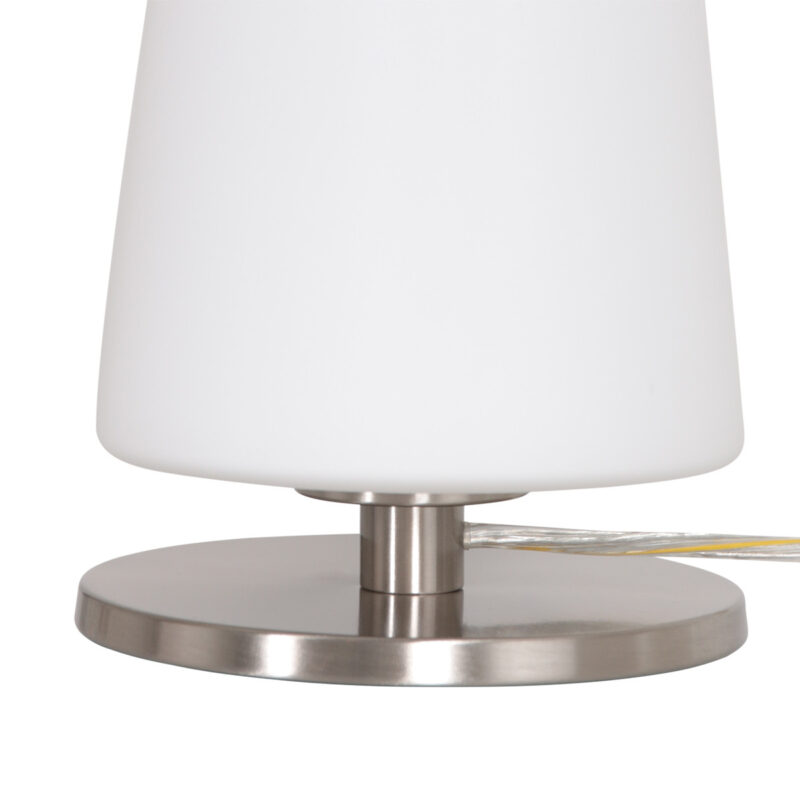 Tafellamp Ancilla 3101ST Staal E27 fitting Touch on/off - Afbeelding 4