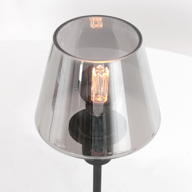 Tafellamp Ancilla 3102ZW Zwart E14 fitting Touch on/off - Afbeelding 3