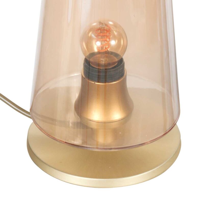 Tafellamp Ancilla 3103ME Messing E27 fitting Touch on/off - Afbeelding 4