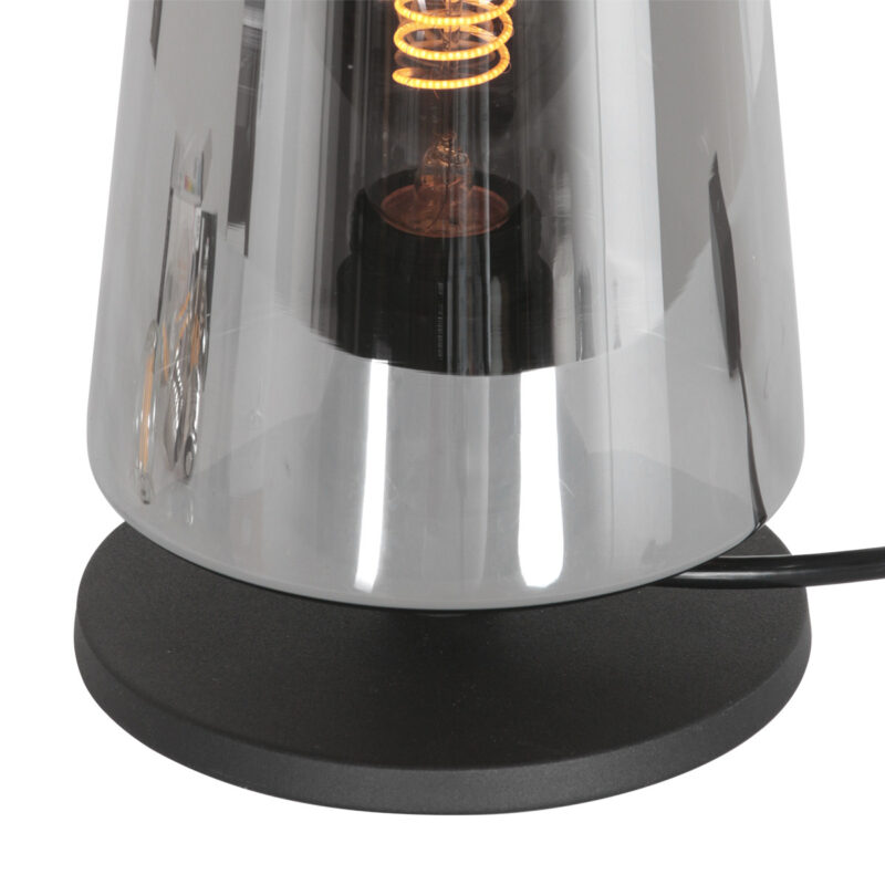 Tafellamp Ancilla 3103ZW Zwart E27 fitting Touch on/off - Afbeelding 7