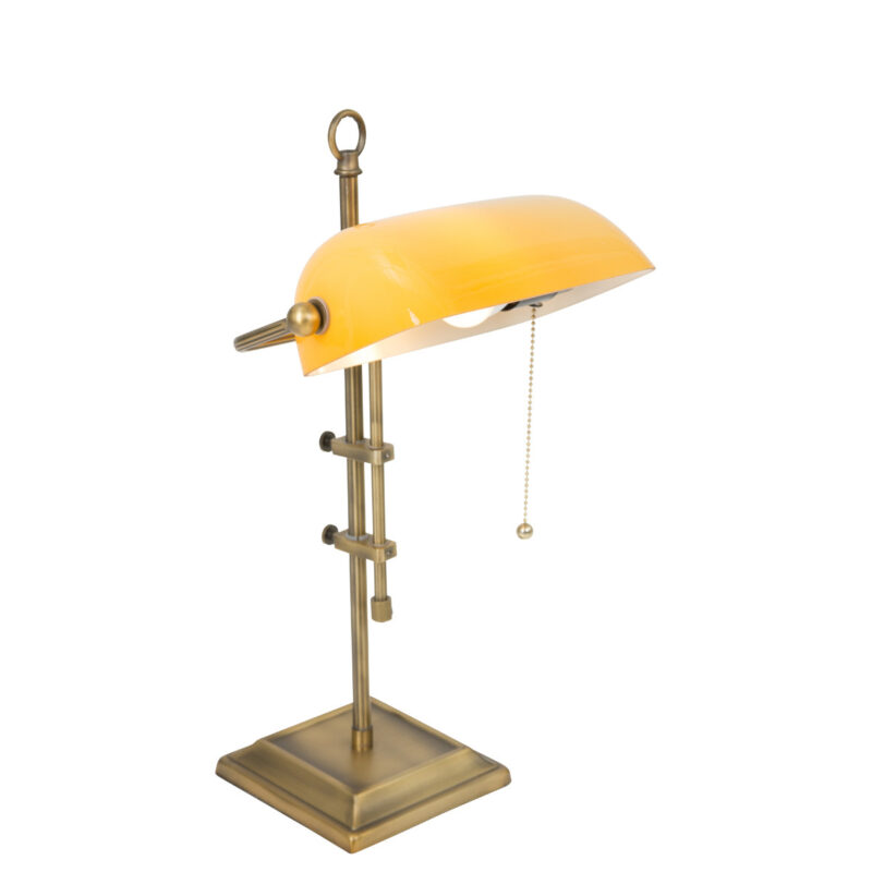 Tafellamp Ancilla 7735BR Brons E27 fitting met trekschakelaar - Afbeelding 2