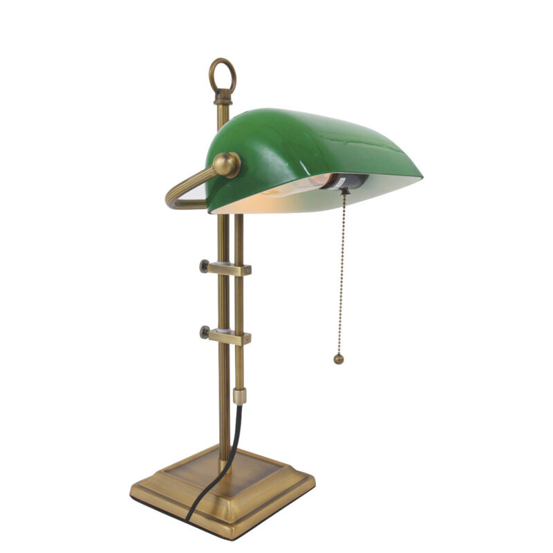 Tafellamp Ancilla 7961BR Brons E27 fitting met trekschakelaar - Afbeelding 2