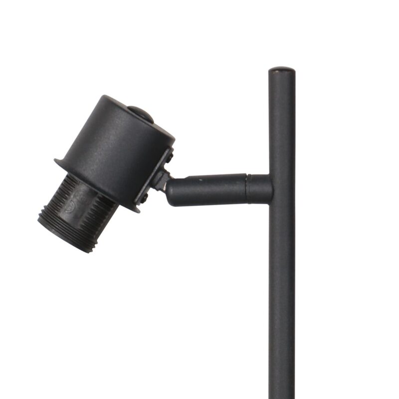 Tafellamp Bambus 3669ZW Zwart 1 lichts met houten kapje - Afbeelding 11