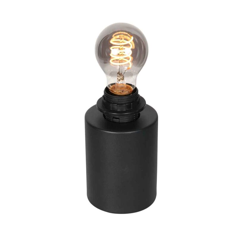 Tafellamp Bloeba 4378ZW met rookglas druppelkap Ø15 cm - Afbeelding 8