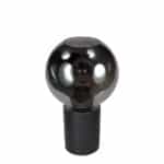 Tafellamp Bloeba 4379ZW met rookglas kap Ø15 cm
