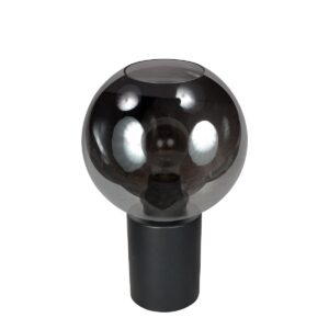 Tafellamp Bloeba 4380ZW met rookglas kap Ø20 cm