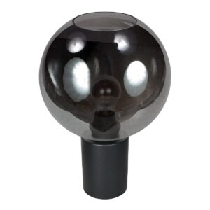 Tafellamp Bloeba 4382ZW met rookglas kap Ø30 cm