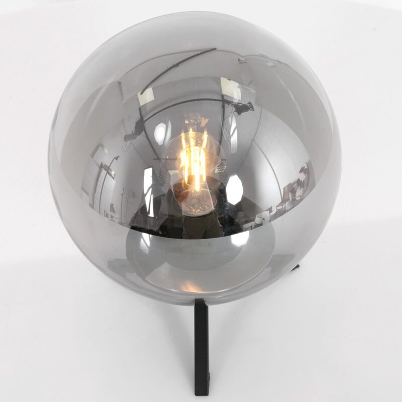 Tafellamp Bollique 3323ZW Zwart E27 fitting 26cm hoog - Afbeelding 10