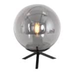 Tafellamp Bollique 3323ZW Zwart E27 fitting 26cm hoog