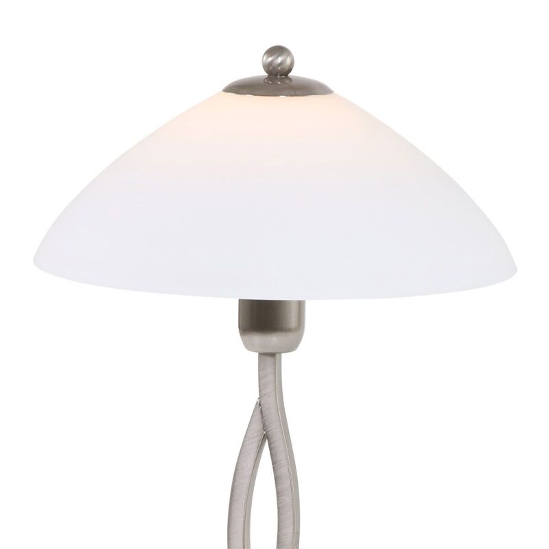 Tafellamp Capri 6842ST Staal met een E27 fitting - Afbeelding 14