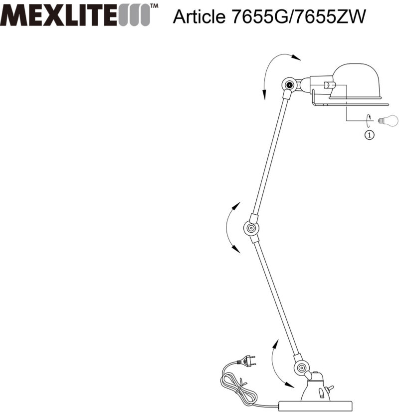 Tafellamp Davin 7655G Groen met kleine fitting E14 - Afbeelding 10
