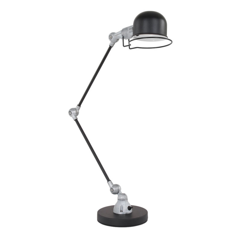 Tafellamp Davin 7655ZW Zwart met kleine fitting E14 - Afbeelding 2