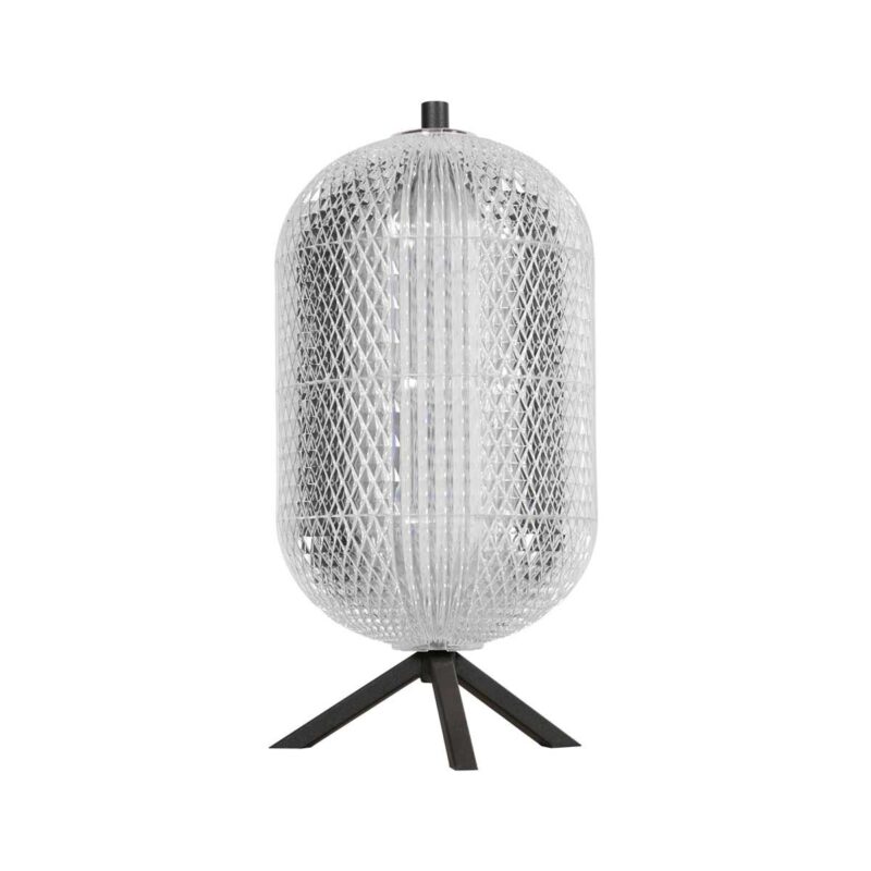 Tafellamp Geripu 3841ZW Ø15cm geribbeld kunststof met led module - Afbeelding 2