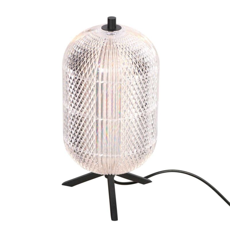 Tafellamp Geripu 3841ZW Ø15cm geribbeld kunststof met led module - Afbeelding 9