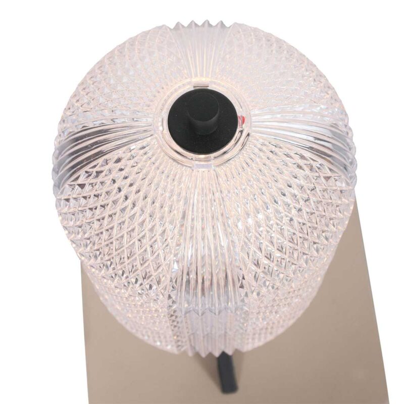 Tafellamp Geripu 3841ZW Ø15cm geribbeld kunststof met led module - Afbeelding 10