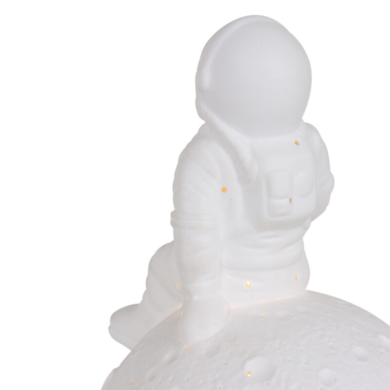 Tafellamp Jazz 3108W Witte astronaut met goudkleurig vizier - Afbeelding 5