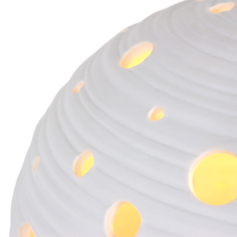Tafellamp Jazz 3110W Witte maan met lichtgevende gaatjes - Afbeelding 3