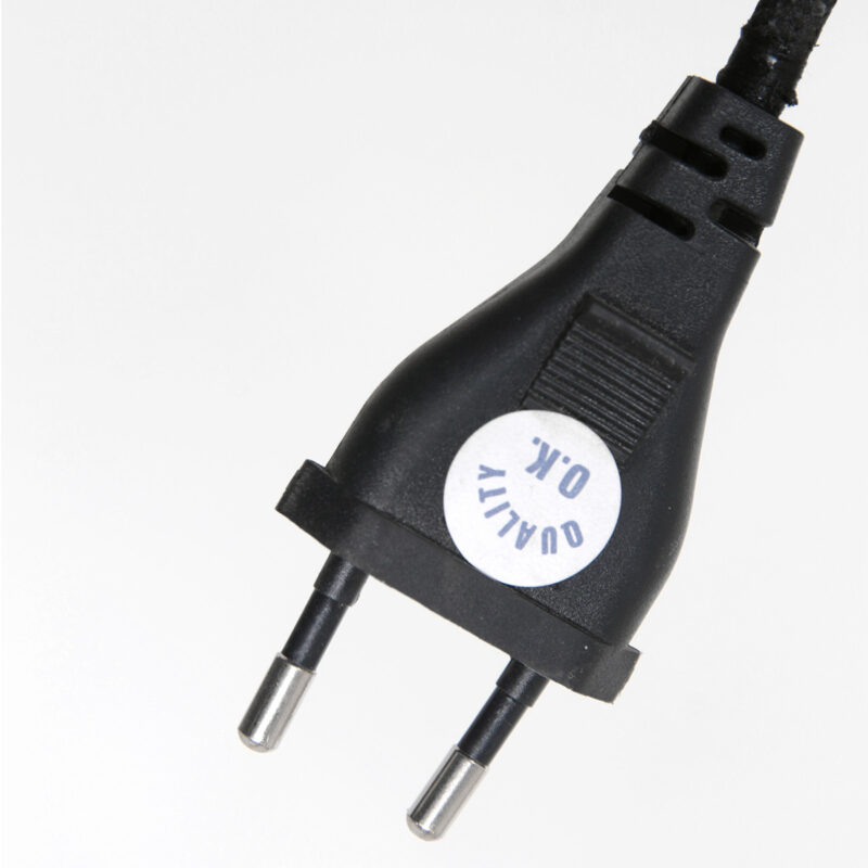Tafellamp Lyons 3466ZW Zwart met snoer schakelaar en E27 fitting zonder kap - Afbeelding 12
