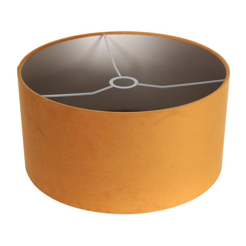 Tafellamp Lyons 3470ZW Zwart met goud velours kap - Afbeelding 6