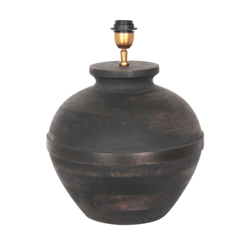 Tafellamp Lyons 3745ZW Zwart met naturel / zwart bamboe kap - Afbeelding 10